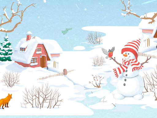 Spielen Snowman Slide Spiel