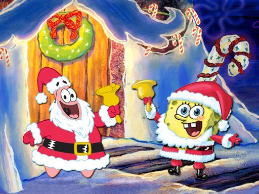 Spielen SpongeBob Christmas Jigsaw Puzzle Spiel