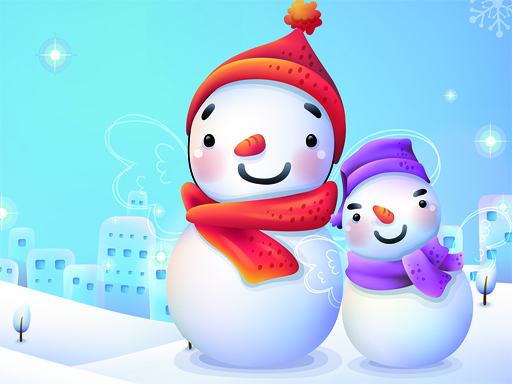Spielen Snowman 2020 Puzzle Spiel
