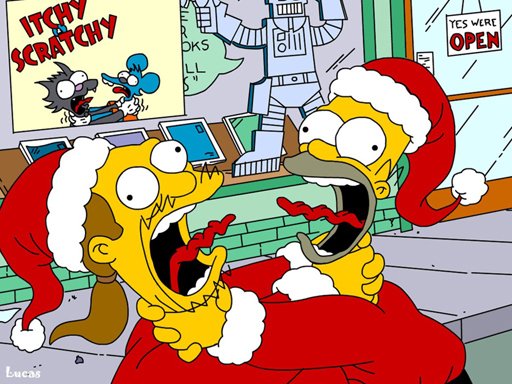 Spielen Simpsons Christmas Jigsaw Puzzle Spiel