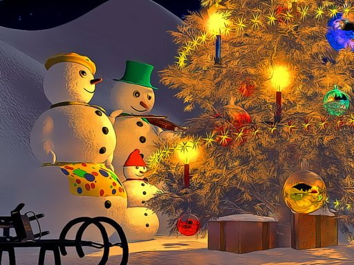 Spielen Snowman Family Time Spiel