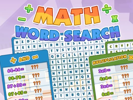 Spielen Math Word Search Spiel