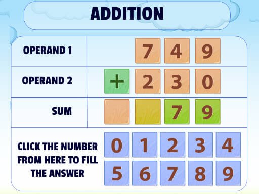 Spielen Addition Practice Spiel