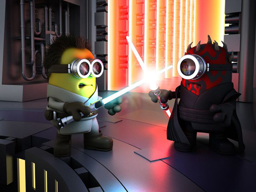 Spielen Minions Star Wars Jigsaw Spiel
