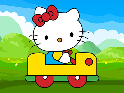 Spielen Hello Kitty Car Jigsaw Spiel