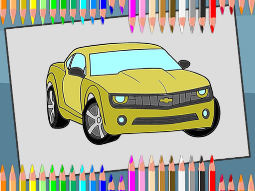 Spielen American Cars Coloring Spiel