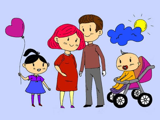 Spielen Happy Family Coloring Spiel