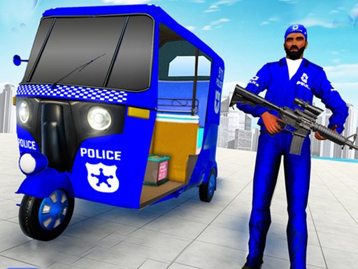 Spielen Police Auto Rickshaw Drive Spiel