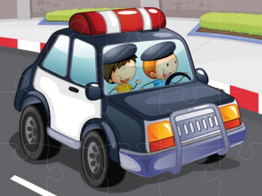 Spielen Police Cars Jigsaw Spiel