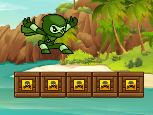 Spielen Green Ninja Run Spiel