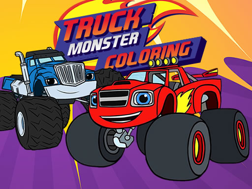 Spielen Blaze Monster Truck Coloring Spiel