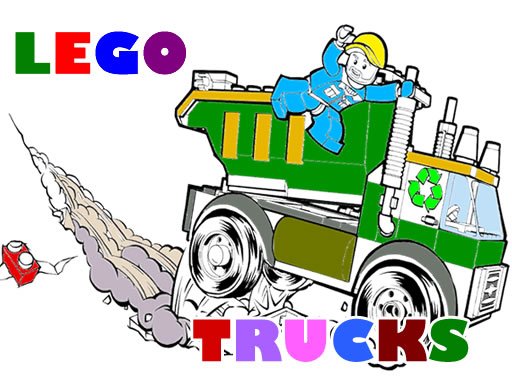 Spielen Lego Trucks Coloring Spiel
