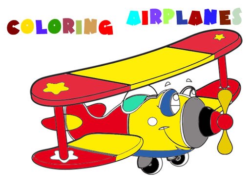 Spielen Airplane Coloring Spiel