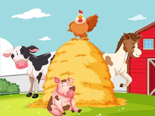 Spielen Farm Puzzle Spiel