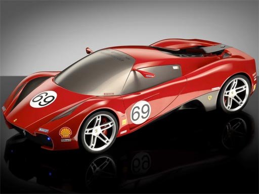 Spielen Super Cars Ferrari Puzzle Spiel