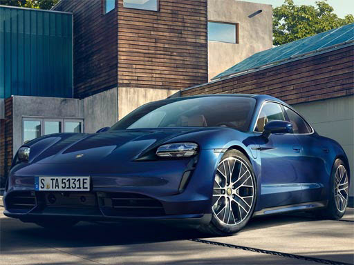 Spielen Porsche Taycan Puzzle Spiel