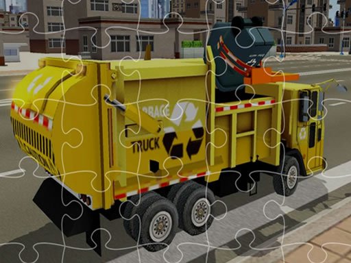 Spielen Garbage Trucks Jigsaw Spiel