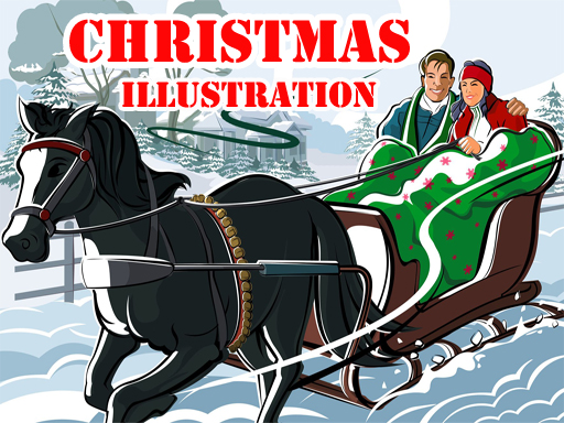 Spielen Christmas Illustration Puzzle Spiel