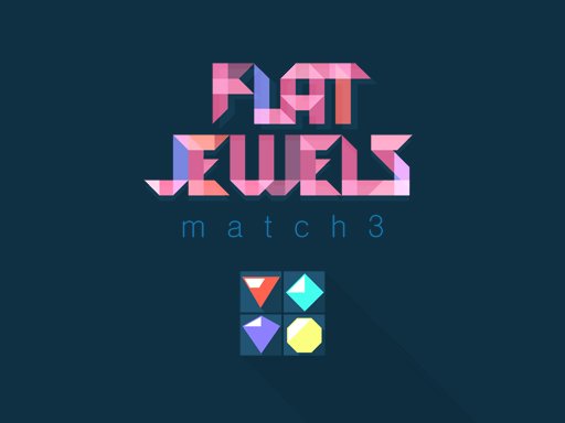 Spielen Flat Jewels Match 3 Spiel