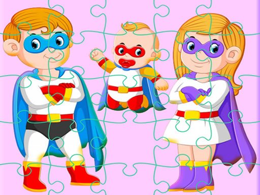 Spielen Super Hero Family Jigsaw Spiel