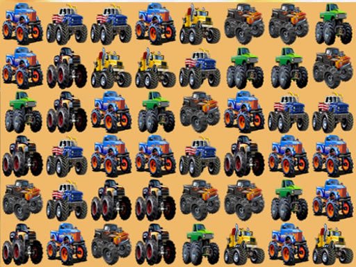 Spielen Monsters Trucks Match 3 Spiel