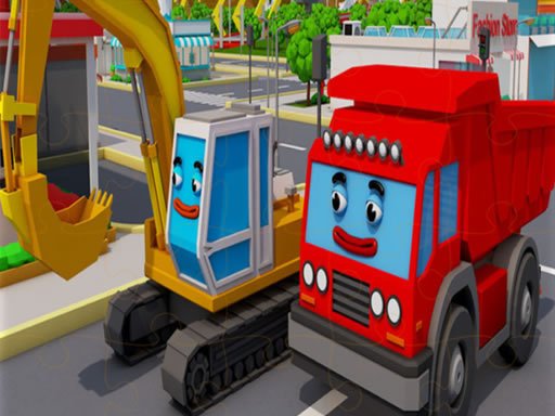 Spielen Trucks and Digger Jigsaw Spiel