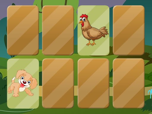 Spielen Domestic Animals Memory Spiel