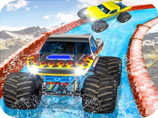 Spielen Monster Truck Water Surfing Spiel