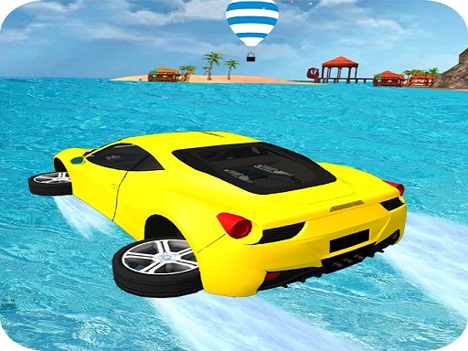 Spielen Water Surfing Car Stunts 3D Spiel