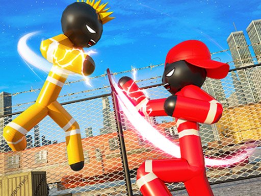 Spielen Stickman Police VS Gangsters Street Fight Spiel