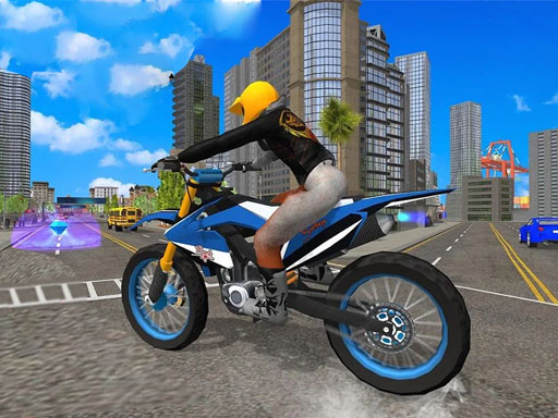 Spielen City Bike Stunt Racing Spiel