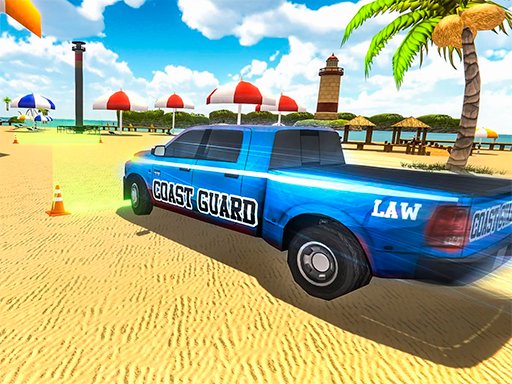 Spielen Coast Guard: Beach Car Parking Spiel