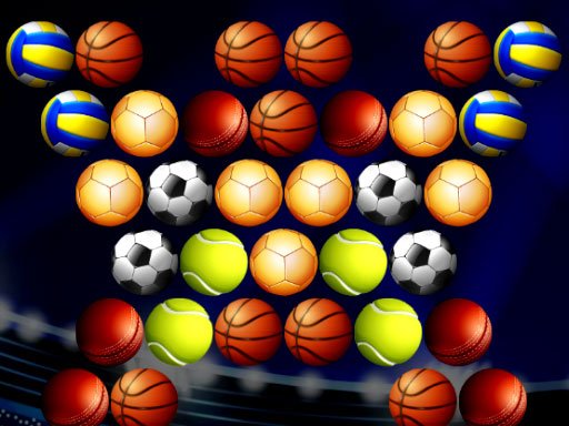 Spielen Bubble Shooter Golden Football Spiel