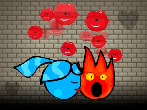 Spielen Fireboy and Watergirl Kiss Spiel