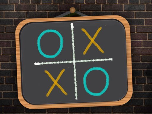 Spielen Tic Tac Toe Blackboard Spiel