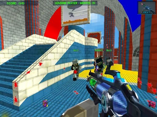 Spielen Blocky Gun Paintball 3 Spiel
