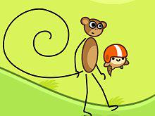 Spielen Monkey Kick Spiel