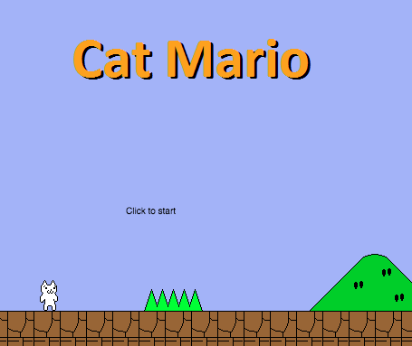Spielen Cat Mario Spiel