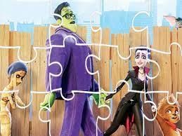 Spielen Monster Family Jigsaw Spiel