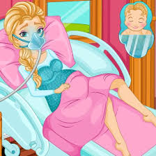 Spielen Frozen Elsa Gives Birth Spiel