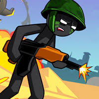 Spielen Stickman World War Spiel